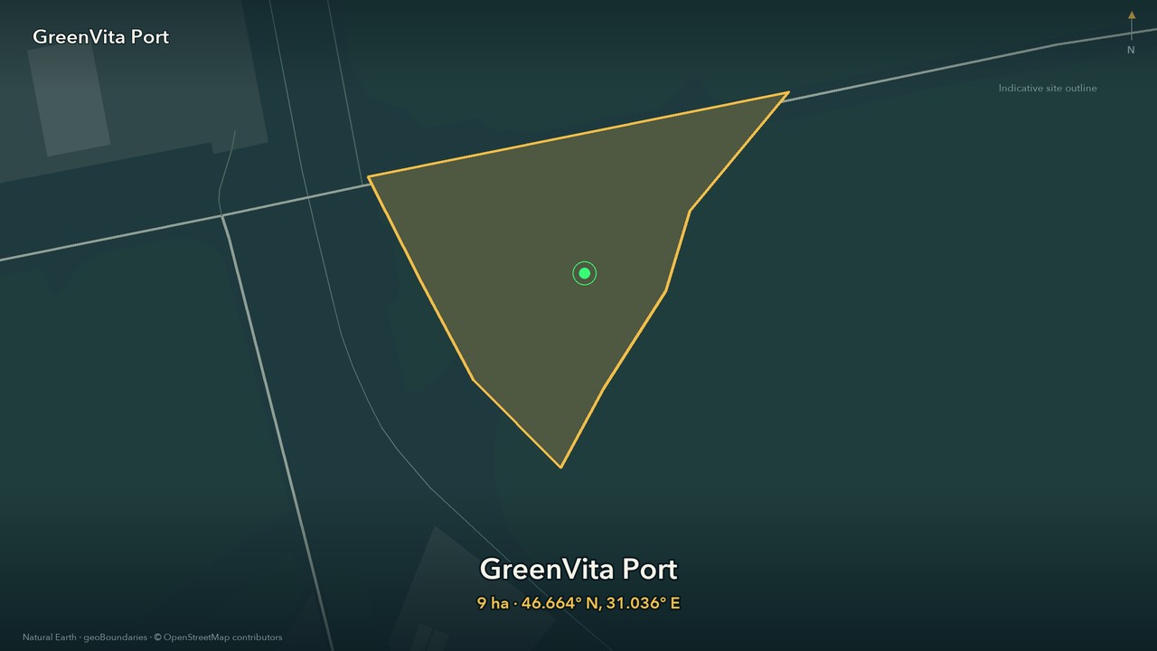 GreenVita Port site location